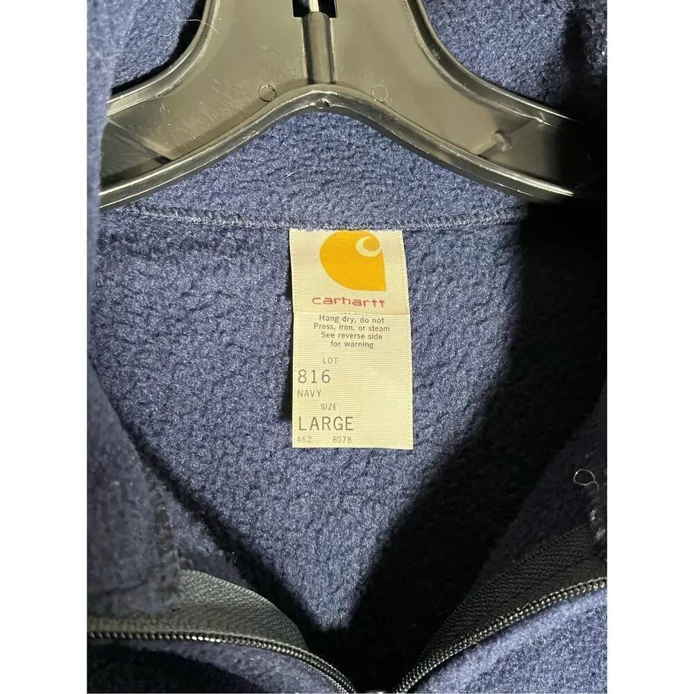 SOLD Vintage Carhartt Full Zip Fleece Double Face Made In USA Jacket - Picture 5 of 7